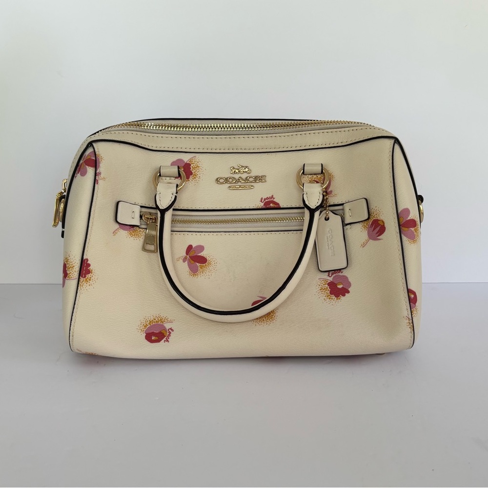 Coach Rowan Satchel with Pop Floral Print (C5801)